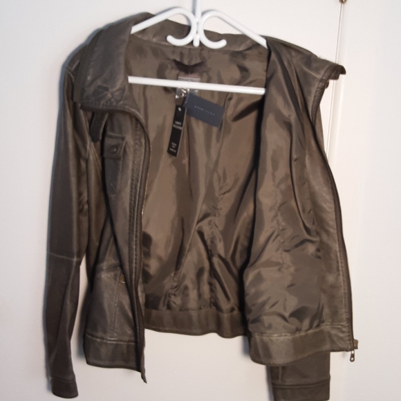 Faux leather XL combat jacket - Picture 3 of 13